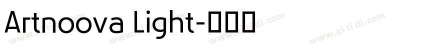 Artnoova Light字体转换